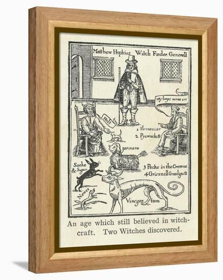 Matthew Hopkins, English Witch Hunter-Science, Industry and Business Library-Framed Premier Image Canvas