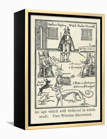 Matthew Hopkins, English Witch Hunter-Science, Industry and Business Library-Framed Premier Image Canvas