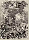 The Lord Mayor's Show, Triumphal Arch in Cornhill-Matthew "matt" Somerville Morgan-Giclee Print