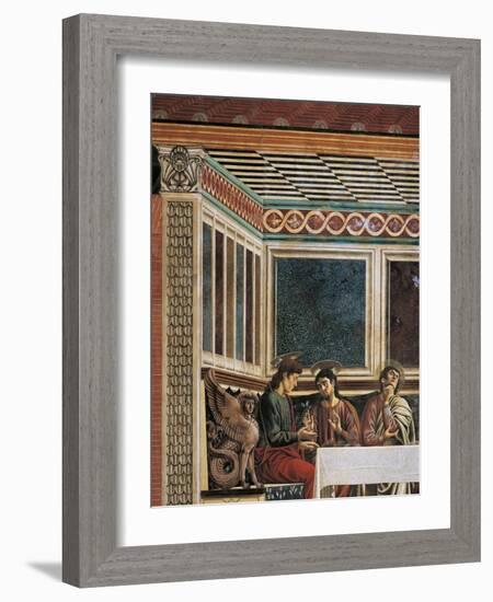 Matthew, Philip, Thomas and Sphinx, Detail from the Last Supper, 1450-Andrea Del Castagno-Framed Giclee Print