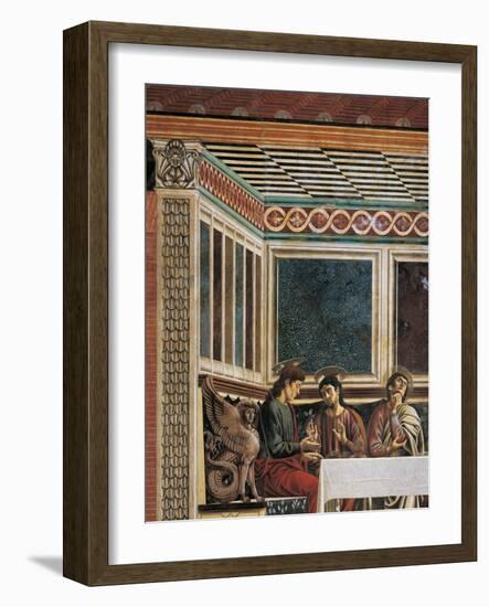 Matthew, Philip, Thomas and Sphinx, Detail from the Last Supper, 1450-Andrea Del Castagno-Framed Giclee Print