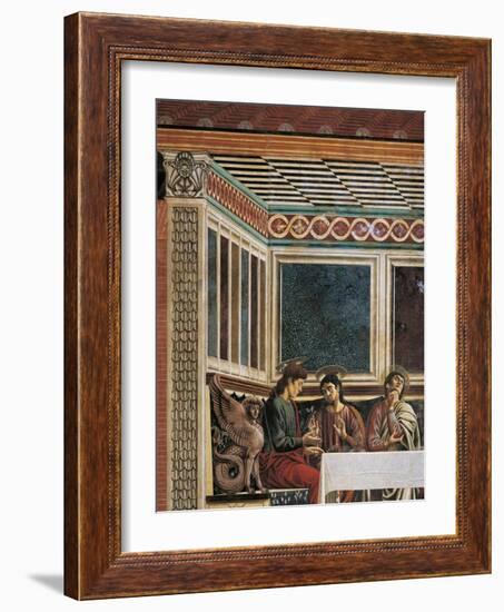 Matthew, Philip, Thomas and Sphinx, Detail from the Last Supper, 1450-Andrea Del Castagno-Framed Giclee Print