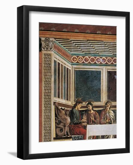 Matthew, Philip, Thomas and Sphinx, Detail from the Last Supper, 1450-Andrea Del Castagno-Framed Giclee Print