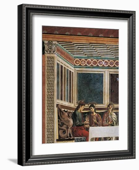 Matthew, Philip, Thomas and Sphinx, Detail from the Last Supper, 1450-Andrea Del Castagno-Framed Giclee Print