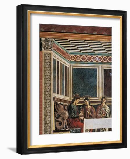 Matthew, Philip, Thomas and Sphinx, Detail from the Last Supper, 1450-Andrea Del Castagno-Framed Giclee Print