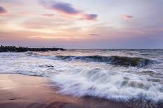 Waves Crashing on Negombo Beach at Sunset, West Coast of Sri Lanka, Asia-Matthew Williams-Ellis-Photographic Print