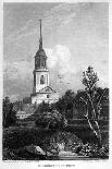Shoreditch Church, London, 1815-Matthews-Giclee Print