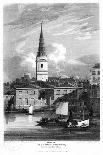 St Bride's Church, London, 1815-Matthews-Premier Image Canvas