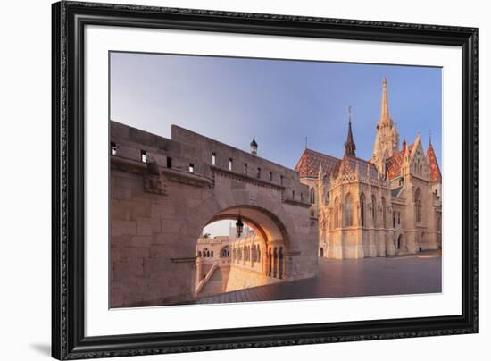 Matthias Church, Fisherman's Bastion, Buda Castle Hill, Budapest, Hungary, Europe-Markus Lange-Framed Photographic Print