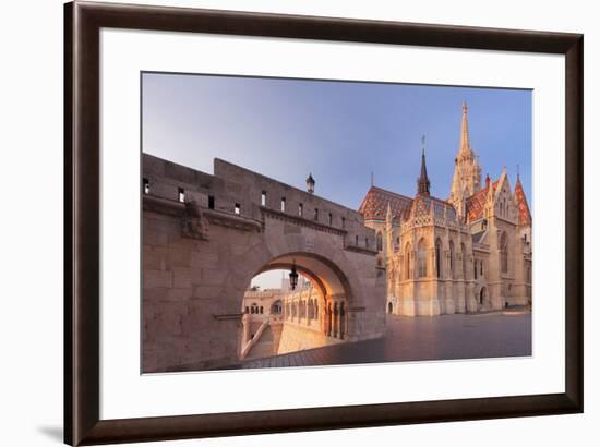 Matthias Church, Fisherman's Bastion, Buda Castle Hill, Budapest, Hungary, Europe-Markus Lange-Framed Photographic Print