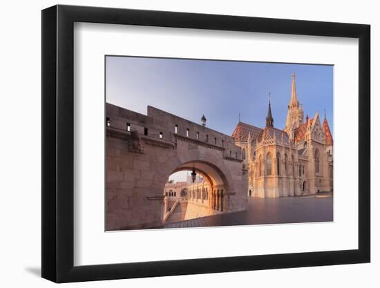 Matthias Church, Fisherman's Bastion, Buda Castle Hill, Budapest, Hungary, Europe-Markus Lange-Framed Photographic Print