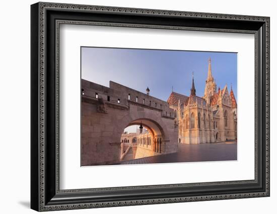 Matthias Church, Fisherman's Bastion, Buda Castle Hill, Budapest, Hungary, Europe-Markus Lange-Framed Photographic Print