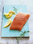 Wild Salmon Fillet with Lemon and Rosemary-Matthias Hoffmann-Photographic Print