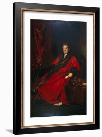 Matthias Prime Lucas, Lord Mayor 1827 and President of St. Batholomew's Hospital-David Wilkie-Framed Giclee Print