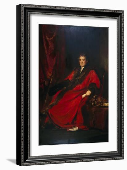Matthias Prime Lucas, Lord Mayor 1827 and President of St. Batholomew's Hospital-David Wilkie-Framed Giclee Print