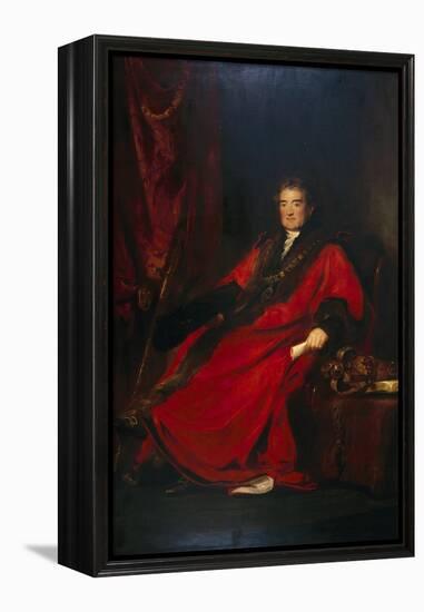 Matthias Prime Lucas, Lord Mayor 1827 and President of St. Batholomew's Hospital-David Wilkie-Framed Premier Image Canvas