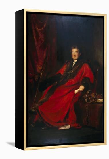 Matthias Prime Lucas, Lord Mayor 1827 and President of St. Batholomew's Hospital-David Wilkie-Framed Premier Image Canvas