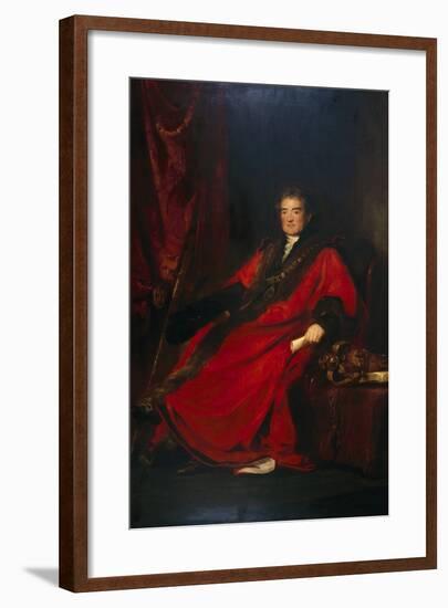 Matthias Prime Lucas, Lord Mayor 1827 and President of St. Batholomew's Hospital-David Wilkie-Framed Giclee Print