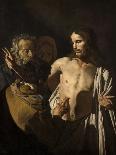 Pilate Washing His Hands-Matthias Stom-Framed Premier Image Canvas