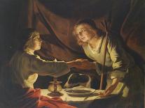 The Holy Family-Matthias Stomer-Giclee Print