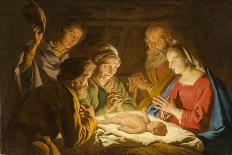 The Adoration of the Shepherds, c.1635-1637-Matthias Stomer-Giclee Print