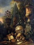 Forest Floor Still Life with a Frog and a Mushroom, Mountains Beyond-Matthias Withoos-Premier Image Canvas
