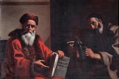 Diogenes and Plato, 1649-Mattia Preti-Framed Giclee Print