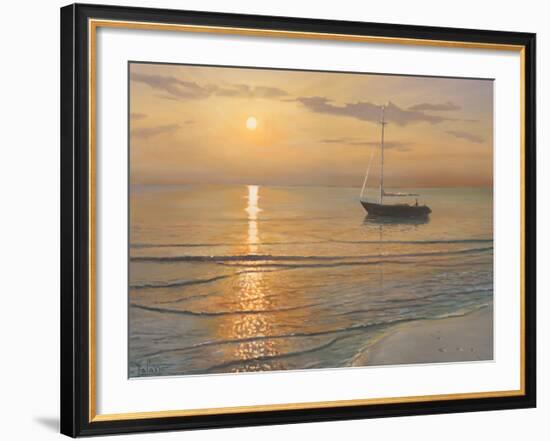 Mattino sul mare-Adriano Galasso-Framed Art Print