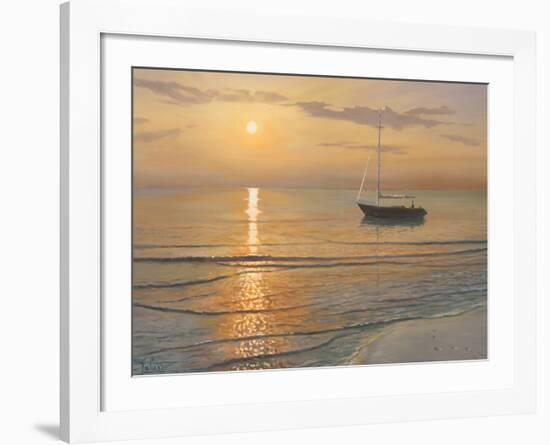 Mattino sul mare-Adriano Galasso-Framed Art Print