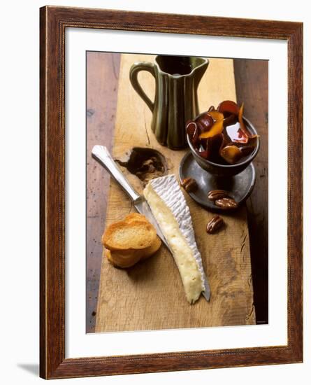 Mature Brie Cheese with Pickled Beetroot & Pecan Nuts-Jan-peter Westermann-Framed Photographic Print