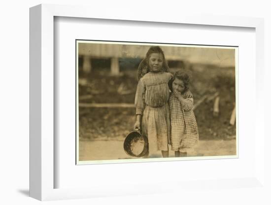 Maud and Grade Daly-Lewis Wickes Hine-Framed Photographic Print