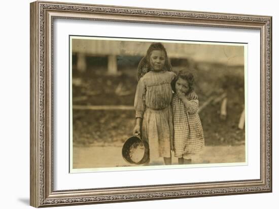 Maud and Grade Daly-Lewis Wickes Hine-Framed Photographic Print