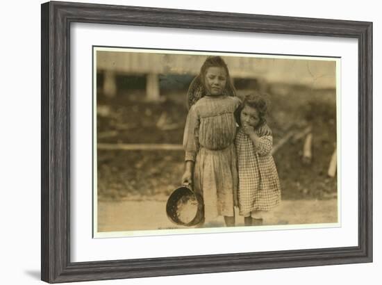 Maud and Grade Daly-Lewis Wickes Hine-Framed Photographic Print