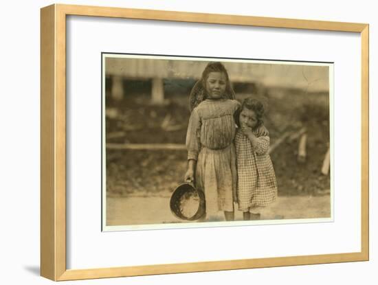 Maud and Grade Daly-Lewis Wickes Hine-Framed Photographic Print