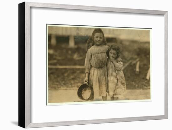 Maud and Grade Daly-Lewis Wickes Hine-Framed Photographic Print