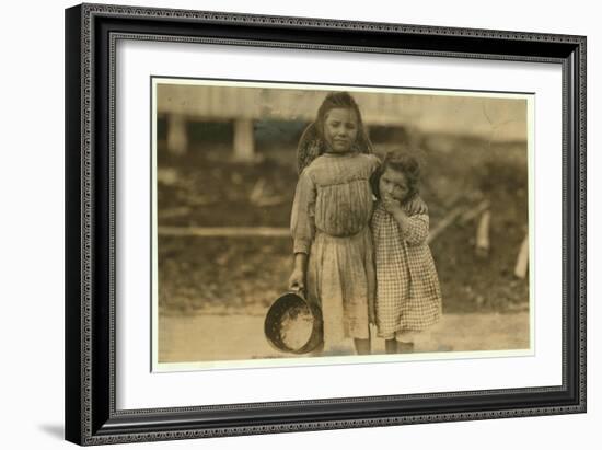 Maud and Grade Daly-Lewis Wickes Hine-Framed Photographic Print