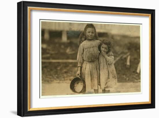 Maud and Grade Daly-Lewis Wickes Hine-Framed Photographic Print