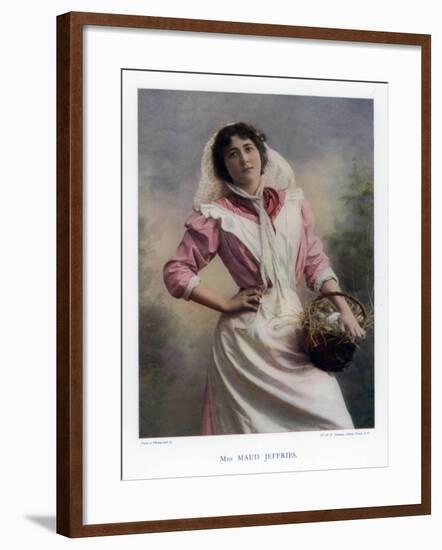 Maud Jeffries, American Actress, 1901-W&d Downey-Framed Giclee Print