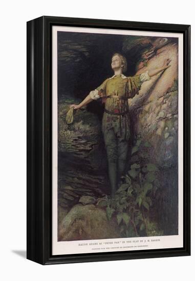 Maude Adams Actress as Peter Pan in Jm Barrie's Play-Sigismond De Ivanowski-Framed Premier Image Canvas