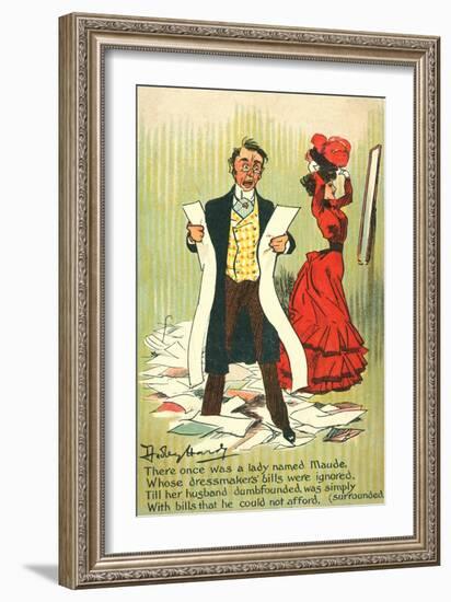 Maude (Colour Litho)-Dudley Hardy-Framed Giclee Print