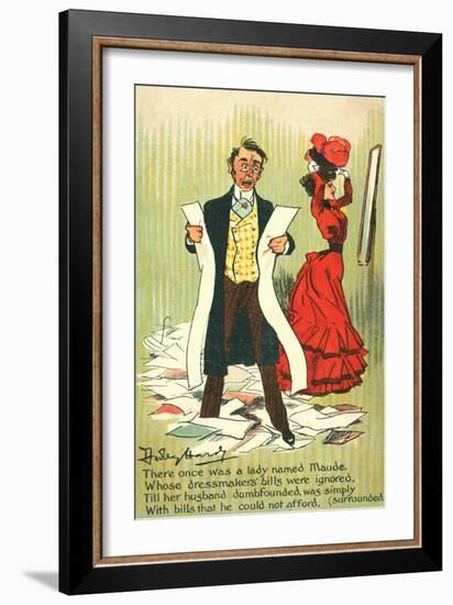 Maude (Colour Litho)-Dudley Hardy-Framed Giclee Print