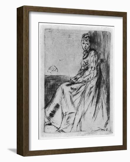 Maude, Seated, 19th Century-James Abbott McNeill Whistler-Framed Giclee Print