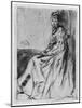 Maude, Seated, 19th Century-James Abbott McNeill Whistler-Mounted Giclee Print