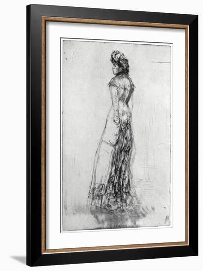 Maude, Standing, 1873-James Abbott McNeill Whistler-Framed Giclee Print