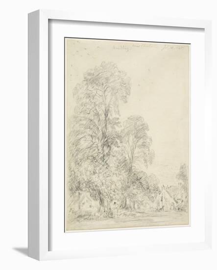 Maudlin, near Chichester, 18Th July 1835 (Graphite on Cream Wove Paper)-John Constable-Framed Giclee Print