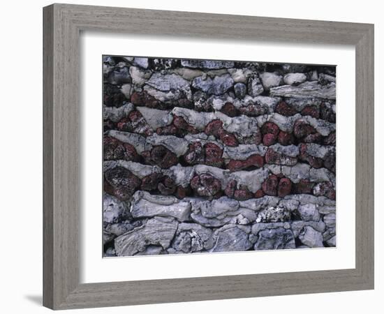 Mauer, Steine, Korallen, Mauerwerk, Natursteinmauerwerk, Gestein, Struktur-Thonig-Framed Photographic Print