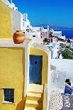 Pictorial Old Streets Of Greece - Picture In Painting Style-Maugli-l-Art Print