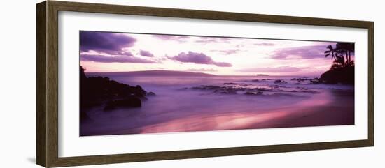 Maui Coast at Sunset, Makena, Maui, Hawaii, USA-null-Framed Photographic Print