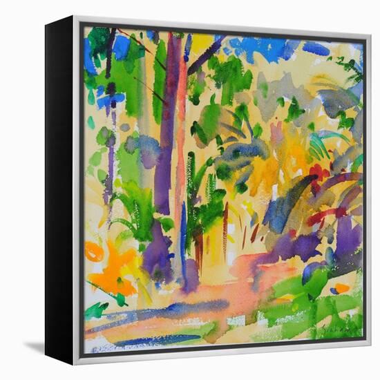 Maui Rainforest, 2023 (Watercolour)-Peter Graham-Framed Premier Image Canvas