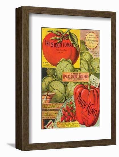 Maule Seed Book Philadelphia-null-Framed Art Print